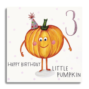 Age 3 Happy Birthday Little Pumpkin