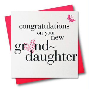 Hearts & Stars - Congratulations on your Grand Daughter