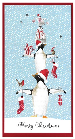 Money Wallet - Merry Christmas Penguins