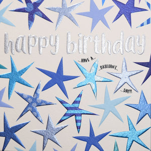 Happy Birthday Blue Stars