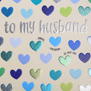 Blue Heart To My Husband