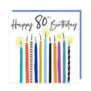 Happy Birthday 80 - Candles