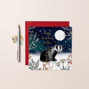Badger Happy Christmas Brother