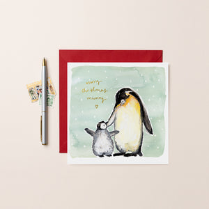 Penguins Merry Christmas Mummy