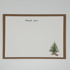 Thank You Christmas Tree Postcard (Pack of 6)