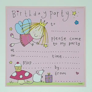 Party Invitation Fairy (Pack of 8)
