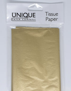 Metallic Gold Tissue Paper (Pack of 4 Sheets)