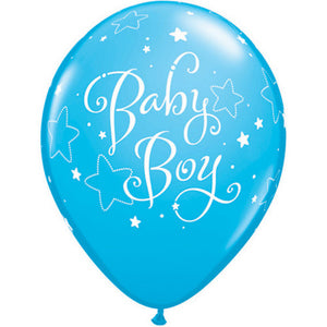 Baby Boy 11" Latex Balloons (Pack of 6)