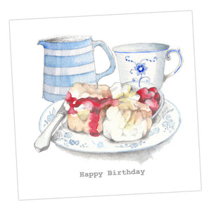 Cream Tea Birthday Card