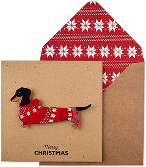 Christmas Silly Dachshund