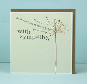 With Sympathy