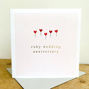 Ruby Wedding Anniversary