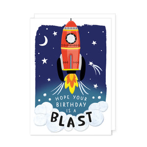 Hope your birthday's a blast - Rocket