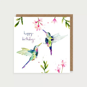 Hummingbirds Happy Birthday