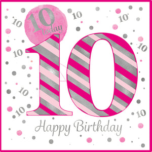 10th Birthday Pink