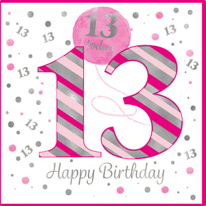 13th Birthday Pink