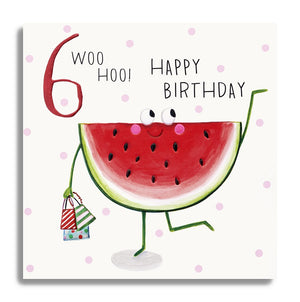 Age 6 WooHoo Happy Birthday