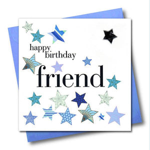 Hearts & Stars - Happy Birthday Friend