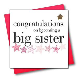 Hearts & Stars - Congratulations Big Sister