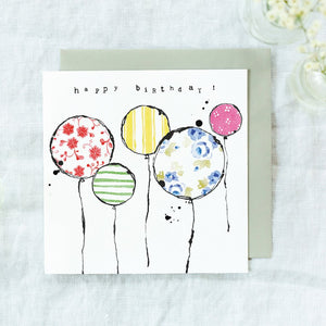 Happy Birthday Multicoloured Balloons