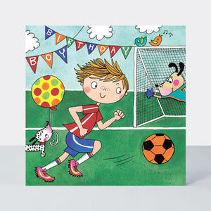 Happy Birthday Football Jigsaw Card