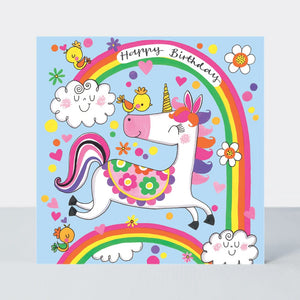 Happy Birthday Unicorn Jigsaw Card