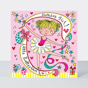 Happy Birthday Ballerina Jigsaw Card
