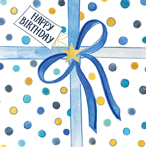 Happy Birthday Blue Present