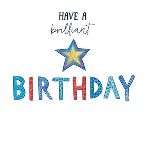 Have a Brilliant Birthday - Star