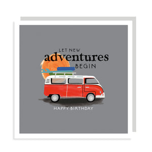 Happy birthday let new adventures begin - Camper van