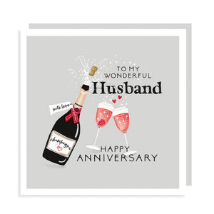 To a wonderful husband happy anniversary