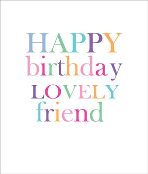 Happy Birthday Lovely Friend