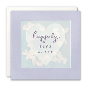 Happily Ever After Heart Paper Shakies Card