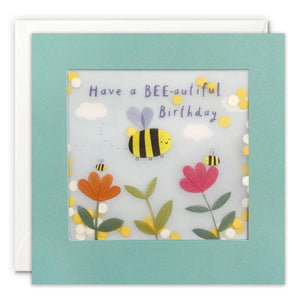 Bee-autiful Birthday Paper Shakies Card