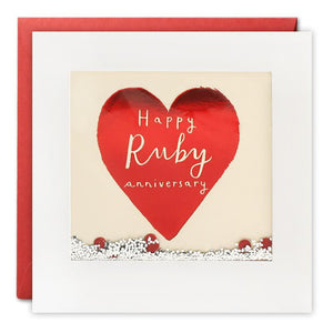 Happy Ruby Anniversary (Shakies Card)