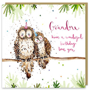 Happy Birthday Grandma Owls