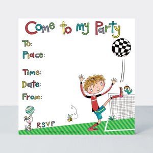 Party Invitation - Football (Pack of 8)