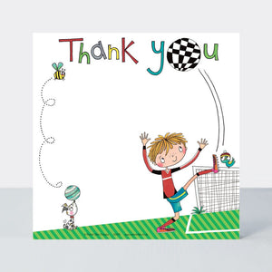 Thank You - Football (Pack of 8)