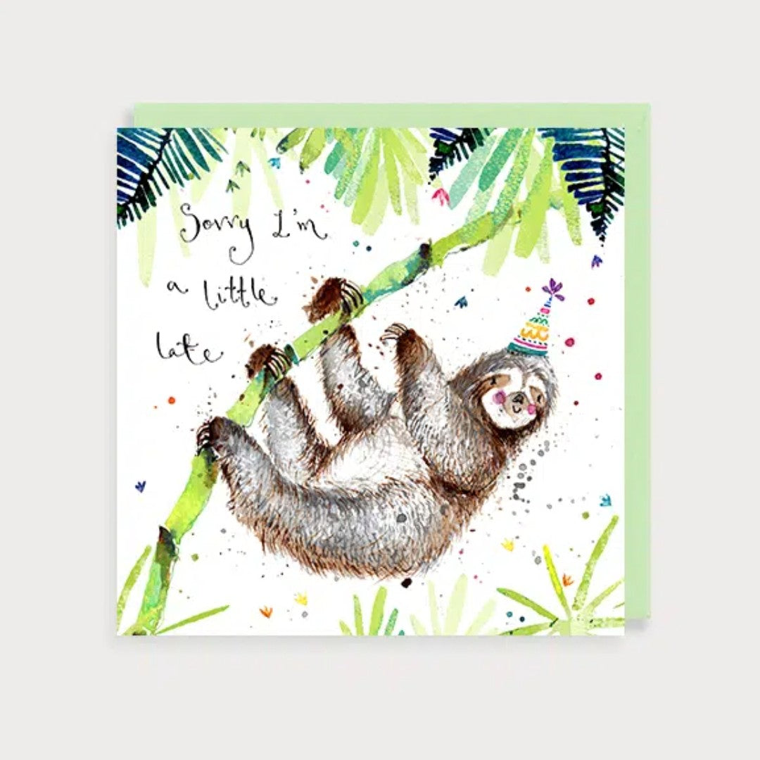 Sloth Sorry I'm Late – Polkadot Tankerton