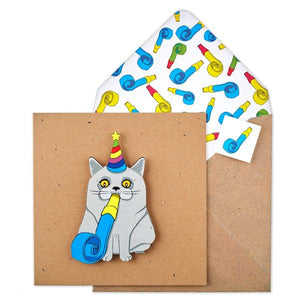 Birthday Blower Party Cat
