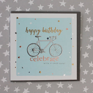 Happy Birthday - Cyclist - Celebrate with cake