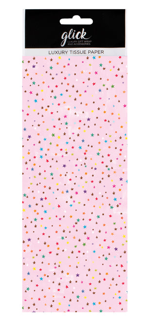 Pink Stars Tissue Paper