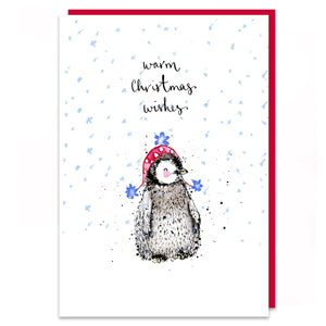 Penguin Warm Christmas Wishes