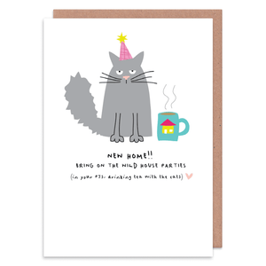 With The Cats Greeting Card