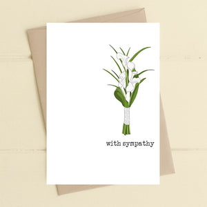 With Sympathy Lillies
